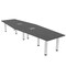 Skutchi Designs 45 in W, 144 in L, 29 in H, Engineered Wood Top, Grey H-HEXIR46143PT-AN-EL - alternate 1